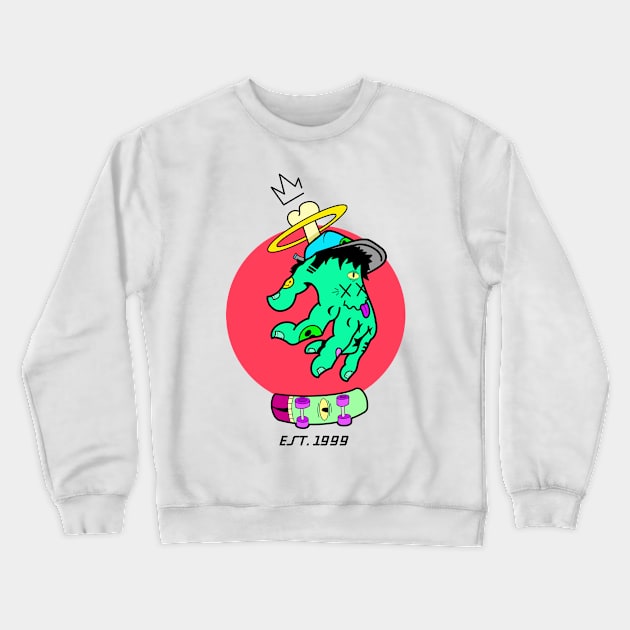 Summer Disconnect Crewneck Sweatshirt by Weird Demographic 